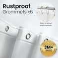 thumbnail image 4 of Bathroom Shower Curtain Liner - Waterproof Plastic Curtain..., 4 of 18