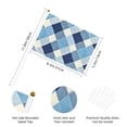 thumbnail image 2 of Handheld Flag Double-Sided Hand Waving Flag 8.2×5.5in Used For Team Activities Or Decoration In Decorative Places Argyle Plaid Lightskyblue_49288_3 Six Piece, 2 of 8