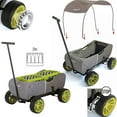 thumbnail image 4 of hauck Eco Folding Wagon with Multipurpose Hand Pulled Utility, Forest Green, 4 of 8