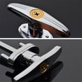thumbnail image 4 of Coconut Opener Clearance Door T Handle Lock Kit with 2 Keys Door Lock Door Lock Storage Barn Door Hardware Lock Set for Rolling Shutter Door,Hole Opener on Sale Closeout Silver, 4 of 5