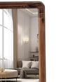 thumbnail image 6 of Farmhouse Long Mirrors for Bedroom 16 X 43 Inch, Leaning Rustic Wood Frame Full Length Mirror, Rectangle Floor Length Mirror, Hanging Full Length Mirror Wall Decor for Living Room, 6 of 8