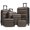6-piece Brown, variant on JUYG ABS Hardshell Luggage Set, Dual Spinner Wheels