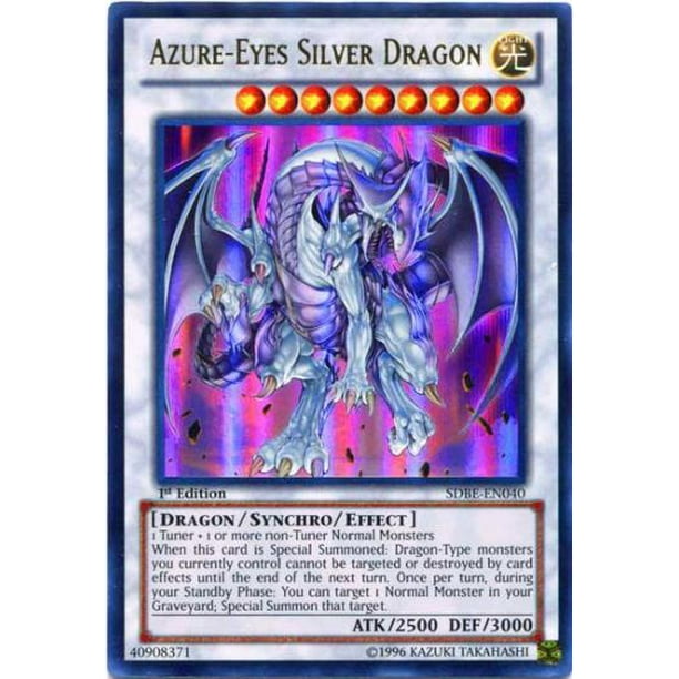 YuGiOh Saga of Blue-Eyes White Dragon Structure Deck Azure-Eyes Silver Dragon SDBE-EN040 ...