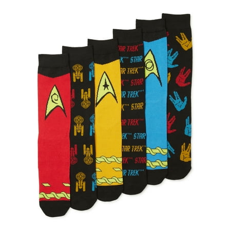 Star Trek Men's Socks, 6-Pack