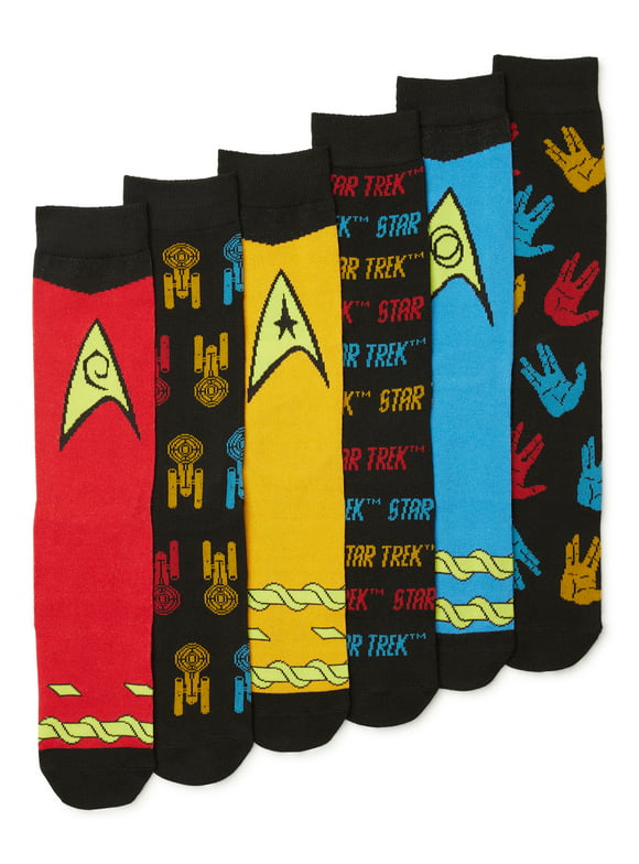 Star Trek Men's Socks, 6-Pack