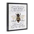 thumbnail image 3 of Stupell Industries Rustic Lodge Vintage Bee Phrases Black Floating Frame Canvas Art, 17 x 21, by Lettered and Lined, 3 of 8