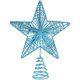 thumbnail image 1 of wonima02 Christmas Tree Topper Glitter Star Tree Topper with Warm White LED Light for Christmas Table Decoration Ornament Party Prop - Blue, 1 of 1