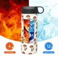 thumbnail image 6 of Yiaed Red Mushrooms Print Water Bottle with Straw Lid, Stainless Steel Double Wall Insulated Water Bottle | Leak-Proof and Spill-Proof Water Bottle, 6 of 8
