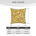 thumbnail image 4 of Kll Glitter Gold Decorative Throw Pillow Covers Velvet Soft For Couch Sofa Bedroom Living Room Outdoor -16"X16", 4 of 8