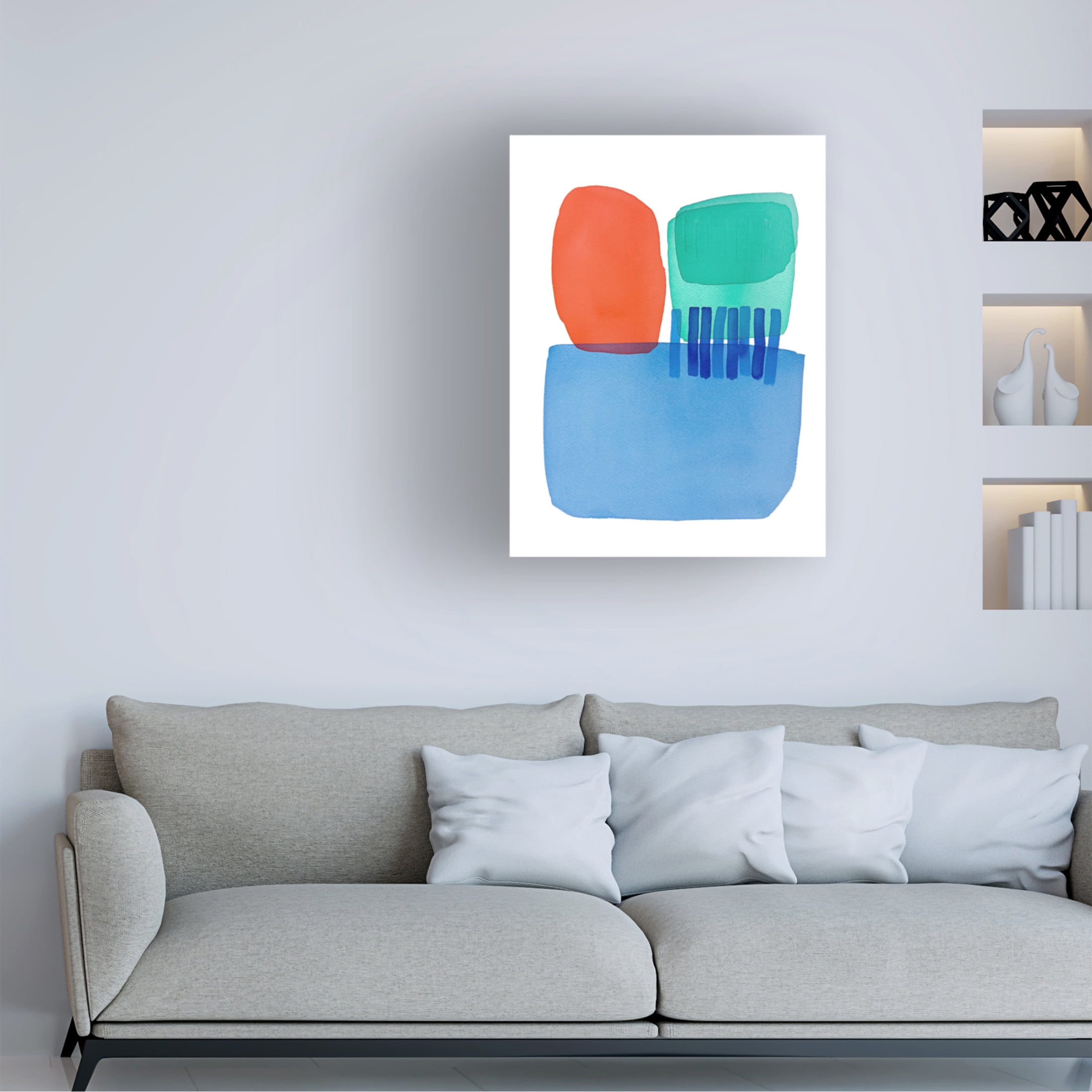Canvas Wall Art - Simone Christen 'Helen At The Lido IV' Wall Art for Living Room, Bedroom, or Office Décor by Trademark Fine Art - 24 x 32 Inches
