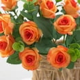 thumbnail image 4 of Fake Mini Rose Silk Flowers - Faux Roses Arrangements, UV-Resistant No-Fade Artificial Plants, Realistic Silk Roses for Home Living Room Dining Table Decor, 4 of 4