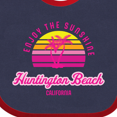thumbnail image 4 of Inktastic Summer Enjoy the Sunshine Huntington Beach California Pink Boys or Girls Baby Bib, 4 of 4