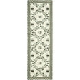 thumbnail image 3 of SAFAVIEH Chelsea Lara Floral Wool Area Rug, Ivory/Blue, 5'6" x 5'6" Round, 3 of 10