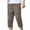 Coffee, variant on Mens Capris with Pockets Casual Summer Workout Athletic Pants Relaxed Fit Capri Pants