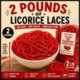 thumbnail image 6 of Gustaf's Strawberry Licorice Laces Candy 2 lb  Soft Chewy Licorice, 6 of 10
