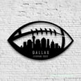 thumbnail image 4 of Craftnamesign Custom Dallas Skyline Football Metal Wall Art LED Light, Football Player Name Sign, 4 of 5