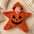 thumbnail image 2 of Shadoumai Baby Starfish Halloween Onesie Winter Jumpsuit Newborn Starfish Swaddle Bag Thick Fleece Wearable Starfish Baby Onesie, 2 of 7