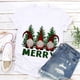 thumbnail image 5 of Pntutb Mujer Casual Cuello Redondo Manga Corta Árbol De Navidad Impreso Camiseta Top Pntutb Pntutb-4270, 5 of 7