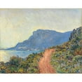 thumbnail image 2 of Claude Monet 24x20 Black Ornate Framed Double Matted Museum Art Print Titled: Corniche Near Monaco (1884), 2 of 5