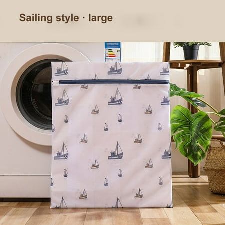 

TANGNADE Home Textile Storage Thickened Fine Mesh Printing Washing Machine Washing Care Bag Bra Underwear Net Bag Laundry Bag