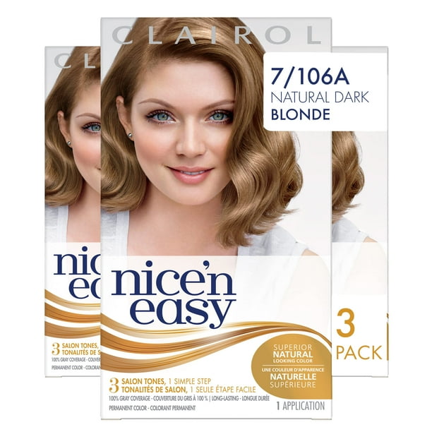 Color de pelo Clairol Coloración permanente Nice n Easy 7 Rubio oscuro 1 Application