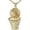 Gold 1PCS, variant on Creative Basketball Hoop Pendant Necklace European And Hip Hop Style Sports Jewelry