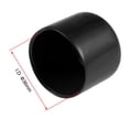 thumbnail image 3 of Uxcell Tapas de extremo de caucho Tapas de extremo redondas Cubierta de vinilo Protector de rosca Negro 36mm, 3 of 3