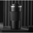 thumbnail image 1 of Taza de viaje de café con aislamiento al vacío de acero inoxidable de 17 oz para bebidas heladas y bebidas calientes, vasos de viaje de doble pared con tapa a prueba de derrames, termo de coche, 1 of 5