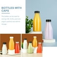 thumbnail image 5 of 10 Pcs Drink Bottle Glass Water for Beverage Empty Juice Bottles Milk Container Travel, 5 of 6