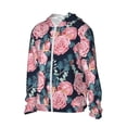 thumbnail image 2 of Fotbe Rose Flowers Men's Women's UPF 50+ Sun Protection Jacket Hooded Cooling Shirt with Pockets Hiking Outdoor Performance-Small, 2 of 9
