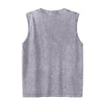 thumbnail image 6 of Vintage Washed Tank Tops Men Summer Casual Lightweight Breathable Loose Fit Crewneck Sleeveless Undershirt, 6 of 9