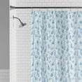 thumbnail image 4 of Mainstays Eco-friendly Water Drops Waterproof Recycled PEVA Shower Curtain Set with 12 Hooks, Blue, 4 of 6