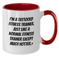 thumbnail image 2 of Funny Fitness Trainer Gifts from Friends for Men, Unique Two Tone Coffee Mug, Christmas Unique Gifts, 2 of 4