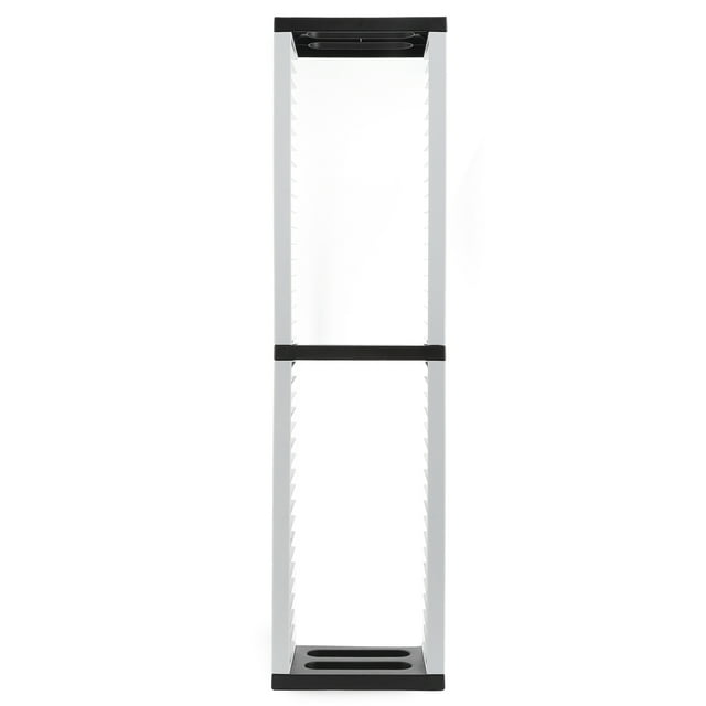 Qiilu 36 Games Disk Storage Rack Game Disc Tower Stand CD Disk Storage Rack Shelf Storage Tower Space Saving Gift For Game Enthusiast