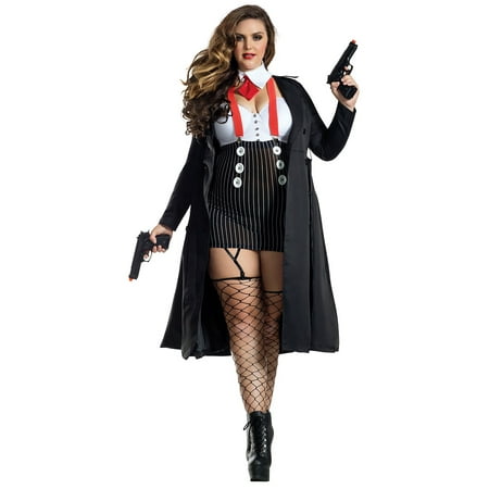 Plus Size Gangster Babe Costume