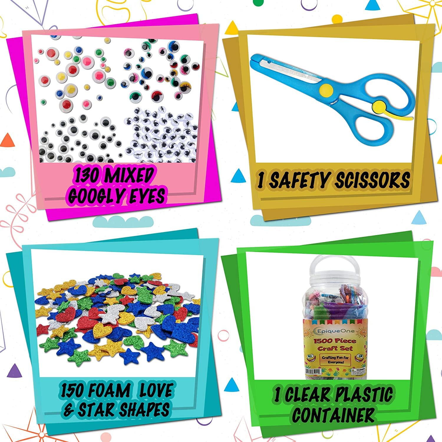  1500+ Pieces Arts and Crafts for Kids - Crafting Supplies for  Kids Ages 6-12 for Endless Hours of Fun - As a Gift Ideas Kids Craft Kit  Will Make Kids Happy 
