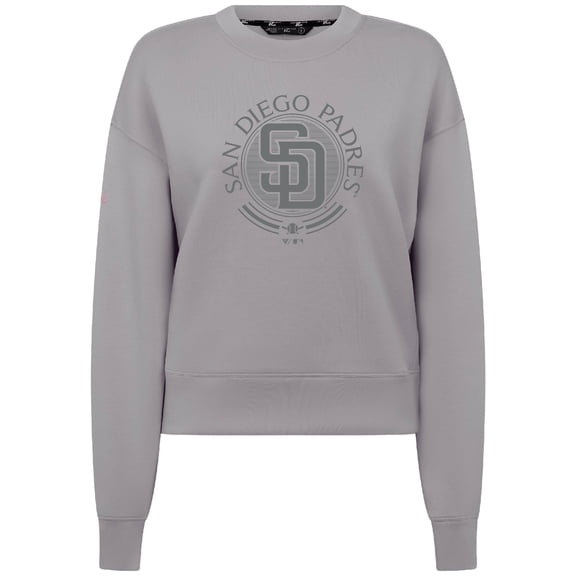 Women's Levelwear Gray San Diego Padres Sponge Tri-Blend Grain Sweatshirt