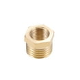 thumbnail image 3 of Brass Threaded Pipe Fitting G1/4 Male x G1/8 Female Hex Bushing Adapter 5 pcs, 3 of 3