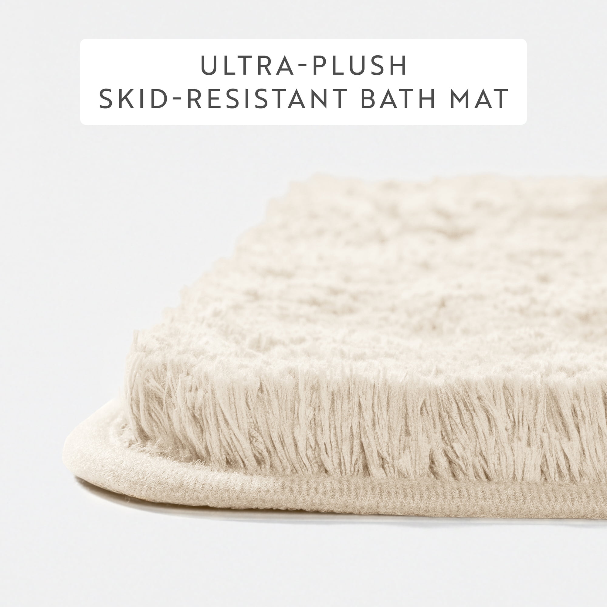 Plush Absorbent Bath Mat Rug with Anti-Skid Rubber Backing - Comfort Canopy