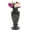 Black, variant on Radicaln White Marble Flower Vase 10 inches – Handmade Luxury Dining Table Centerpiece Decor for Living Room, Office, Farmhouse, Elegant Marble Vases