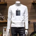 thumbnail image 4 of Camiseta ajustada con cuello redondo y suave para hombre, estilo vintage de los años 90, estilo Harajuku, de una pieza, divertida, a la venta, ropa para hombre, 4 of 5