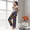 thumbnail image 5 of Salouo Lovely Planet Print Women's Pajama Pants Casual Loose Sweatpants PJs Flowy Pants Drawstring Palazzo for Women Wide Leg Pants Lounge Pajama -Large, 5 of 8