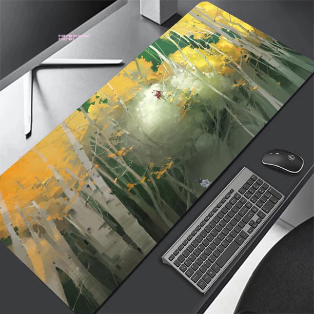 Alfombrillas de ratón Folklore Bule para Gaming, alfombrilla de ratón para Gamer, alfombrillas de teclado, alfombrillas de escritorio XXL, 90x40cm para ordenador LIUWENJING unisex