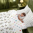 thumbnail image 5 of Manfei Green Billed Waterfowl Print 7 Pieces Full Size Bedding Sets,Farmhouse Duck Full Size Bed in a Bag,Polkadot Reversible, 5 of 7