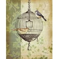 thumbnail image 2 of Paul Brent 15x18 Gallery Wrapped Canvas Wall Art Titled - Botanical Birdcage I, 2 of 4