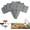 gray-10pc, variant on Plastic Garden Retaining Fence, Imitation Stone Garden Fence Border, No Dig Interlocking Landscape Edging with Stakes, Decorative Lawn Border for Flower Beds, Yard, Patio & Outdoor DIY (black-10pc)
