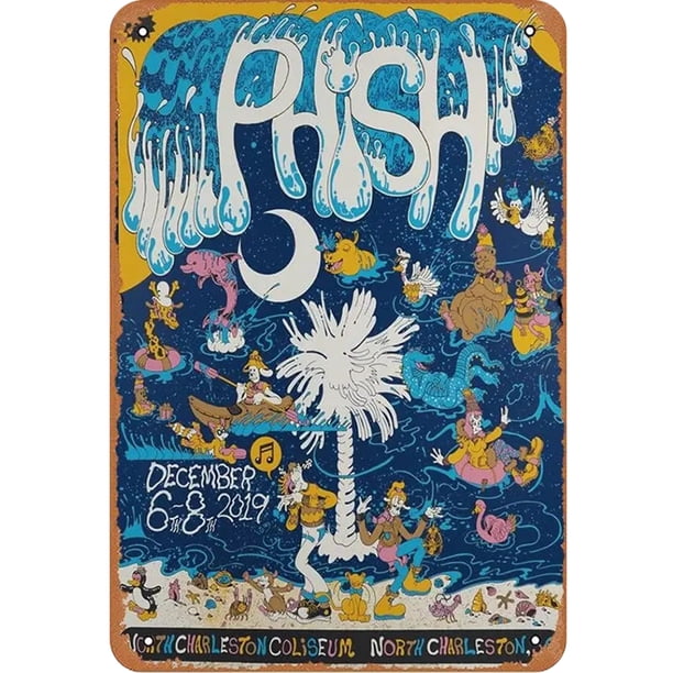 Placa Metal Vintage Rush Band Pintura Hierro Rectangular Arte La Pared 20x30cm