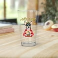 thumbnail image 2 of Hello Welcome Winter Rat Terrier Holding Snow Globe Snowman 16oz Pint Beer Glass Mug Ratty Dog Lover Beer Glasses Cup - 13015, 2 of 5
