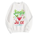 thumbnail image 2 of Chandail à Capuchon Jingle Juice pour Femmes, Décontracté, à Thème de Noël, Col Rond, Manches Longues, Chandail Molletonné, 2 of 4