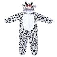 thumbnail image 4 of Ruyang Kids Plush Hooded Jumpsuit Cute Animal Long Sleeve Onesie with Animal Horn Toddler Boys Girls Fall Warm Loungewear, 4 of 4